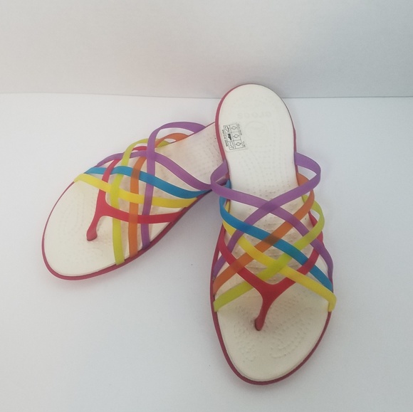 crocs multicolor sandals